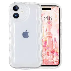 スマホケース 対応 iPhone 17 ケース 可愛い クリア レンズ全面保護 対応 アイフォン17 いphone17 耐衝撃 おしゃれ 韓国 TPU 耐衝撃 かわいい 波状フレーム ワイヤレス充電対応 対応 iPhone 17 カバー あいふおん17ケー 0