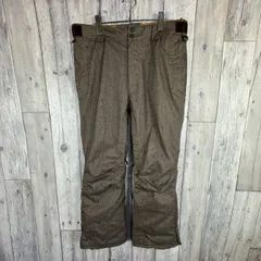 Columbia コロンビア OMNI-FIT オムニフィット ブラウン 防寒 防水 撥水 耐水 スノボ スノーボード スキー ウェア 総柄 プリント パンツ メンズ M サイズ