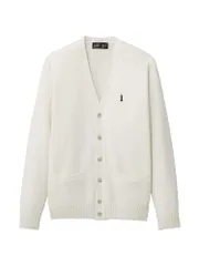 新品 [イーストボーイ] カーディガン 綿カーディガン〈7G〉 レディース 5206003 オフホワイト×ネイビー(900)