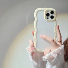 【在庫セール】iPhone11Pro ケース 韓国 おしゃれ シンプル 波状エッジ 透明 2in1 あいふぉん11Pro-ケース 創意 個性 超軽量 薄型 スマホカバー 指紋防止 擦り傷防止 全面保護 耐衝撃 衝撃吸収 携帯カバー 人気iPhone スマホケー