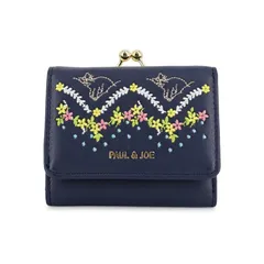 PAUL&JOE ACCESSOIRES(ポール＆ジョーアクセソワ)がま口ミニウォレット ネイビー