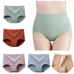 [GLUCKLICH] ショーツ セット レディース ハイウエストショーツ パンツ お腹まで包む 柔らかい 締め付けない 吸汗 通気 美尻 消臭 抗菌 女性 下着 極伸び 締め付けない・ 85806ba0