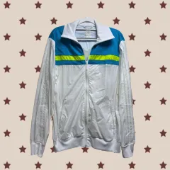 アディダス 白 ウィンドブレーカー