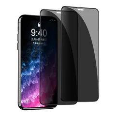 【覗き見防止】iphone 11/XR 用 ガラスフィルム【2枚セット】アイフォンXR/11用 強化ガラス液晶保護フィルム(プライバシー保護フィルム/全面保護/気泡ゼロ/割れない/6.1 インチ)…