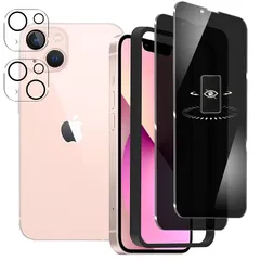 【2+2枚】iphone13 フィルム 180°覗き見防止 iphone13 ガラスフィルム のぞき見防止 硬度9H いphone13 ガラスフィルム 飛散防止 撥水撥油 指紋防止 気泡ゼロ 自動吸着 アイフォン13 用の 保護フィルム