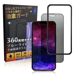 いPhoone17pro 360度覗き見防止 ガラスフィルム ブルーライトカット 10H 2in1 17プロ フィルム 気泡レス 17PRO