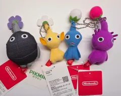 正規品 ピクミン ぬいぐるみ キーリング セット 岩 黄 青 パープル ピクミン