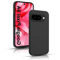 Google Pixel 9a ケース耐衝撃 薄型 軽量 対応For グーグルピクセル 9a 柔軟性 TPU素材 落下防止 擦り傷防止 ケース 黒い