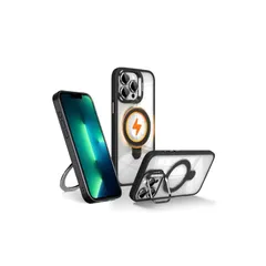 【新品】 Wekrsu用のiPhone 13 Pro Max ケース 付アルミ合金レンズ保護フィルム【3倍米軍規格・MagSafe対応】スタンド機能 カメラボタン付き 隠しスタンド ワイヤレス充電 耐衝撃 傷防止 軽量 マグネットスマホケース 高耐久性 Qi2