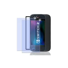 【新品】 Nutmeg【ガイド枠付き 2枚セット】対応 Nintendo Switch 2 ガラスフィルム ブルーライトカット【日本旭硝子素材製】Switch 2 保護フィルム 強化ガラス フィルム 目の疲れを軽減します 9H硬度 高透過率 反射防止 高光沢 