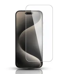 【新品】 iPhone 15/iPhone 15 Proガラスフィルム【日本製素材旭硝子製】極薄 高透過率 耐指紋 撥油性 2.5D ラウンドエッジ加工 硬度9H/高透過率/自動吸着【透明】スクリーン プロテクター アイフォン 15 / アイホン15プロ  0