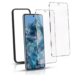 【新品】 Google Pixel 8aガラスフィルム【日本製素材旭硝子製】極薄 高透過率 耐指紋 撥油性 2.5D ラウンドエッジ加工 硬度9H/高透過率/自動吸着【透明】スクリーン プロテクター Pixel8a スマートフォンガラスフィルム 携帯電話用 0