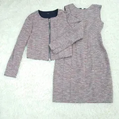 theory   セオリー  セットアップ  ノーカラー  ツイード  ボンディング   ワンピース  2