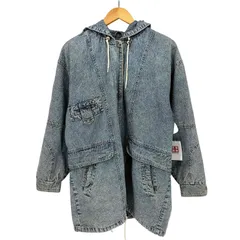 ユーズドフルギ USED古着 ANDY JOHNS ウォッシュ加工 デニム スナップボタン フーデッド コート                                                  メンズ import：M 