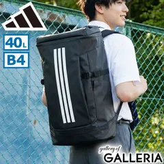 アディダス リュック メンズ レディース 通学 大容量 adidas 40L 40リットル おしゃれ カジュアル スポーツ 男子 女子 ボックス型 PC A4 B4 A3 防水 エッセンシャルズ スクエア バックパック DL781 BLACK×WHITE