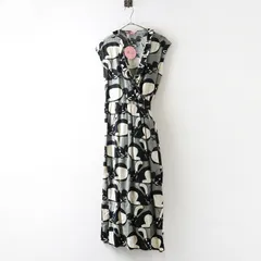 プープレ peu pres ネズミプリントワンピース F｜グレー ブラック  ドレス アニマルモチーフ 【2400014824131】