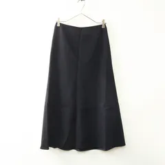 定価3.3万 2022AW ドゥーズィエムクラス Deuxieme Classe EVERDAY I LIKE FLARE スカート 34＼ネイビー ウールカシミヤ【2400014820324】のサムネイル