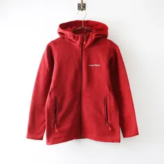 モンベル mont-bell クリマプラス ニットパーカ XS レッド┃赤 羽織り ハオリ ジャケット パーカー【2400014831351】