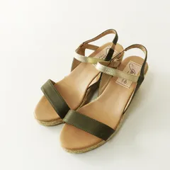 ガイモ gaimo ウェッジソール エスパドリーユ サンダル 38｜ベージュ系 シューズ 【2400014810219】