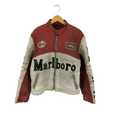 ユーズドフルギ USED古着 本革  レーシングジャケット メンズ import：M 