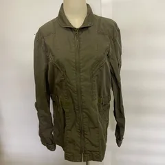 【Y-126】ALPHA INDUSTRIES ミリタリージャケット グレー Lサイズ フライトジャケット ジップアップ カジュアル アウター メンズ レディース ユニセックス