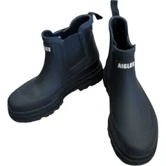AIGLE（エーグル）ソフトレイン2 ラバーブーツ ブーツ ショートブーツ サイドゴア  防寒 秋冬 長靴 レディース36 ブラック黒【Z1791】