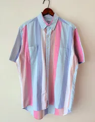USA製 80,90s CHAPS RALPH LAUREN ストライプオックスフォードシャツ