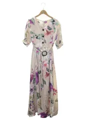 エイミーイストワール Sophia flower ロングワンピース 1119430428-0 M ベージュ ITA78B4P3BGA