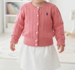 【80/90cm 】ベビー（女の子）CCカーディガン