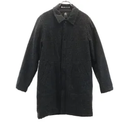 PS Paul Smith ピーエスポールスミス チェック柄 ステンカラーコート S チャコールグレー 中綿 メンズ 古着のサムネイル