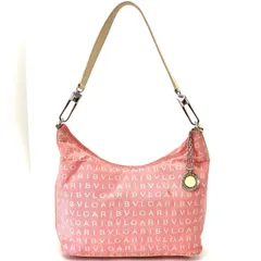 ブルガリ ハンド ワンショルダーバッグ ロゴマニア ビーゼロ ピンク GA185