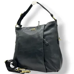 コーチ COACH 2WAY ショルダーバッグ 斜め掛け可 A4収納可 レザー 本革 ブラック 黒 ゴールド金具 馬車ロゴ 大容量 レディース 通勤 通学 カジュアル ビンテージ クラシック エレガント シンプル ビジネス デイリー スタイリッシュ s98