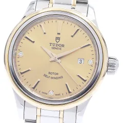 チュードル TUDOR 12103 スタイル 3Pダイヤ YGコンビ 自動巻き レディース 保証書付き_940381のサムネイル
