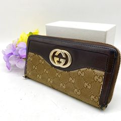 グッチ シマ 長財布 インターロッキングチャーム ラウンドファスナー