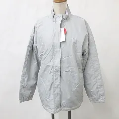 フィラ FILA 中綿ジャケット スポーツウェア 長袖 ジップアップ ロゴ 裏起毛 グレー L