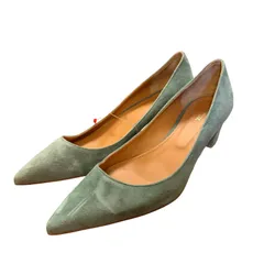  PIPPICHIC スエードパンプス  ポインテッドトゥ 250 グリーン 2000002578208【MN31】