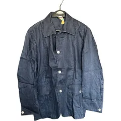  Aquascutum アクアスキュータム テーラードジャケット  ネイビー 紺色 メンズ ユニセックス ミディアム【Z1791】