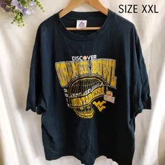 【XXL】海外古着　アメリカ　フットボール　Tシャツ　黒 ブラック　プリント　大きいサイズ　ゆったり