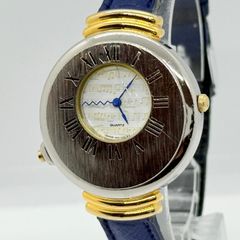 ☆希少モデル！dunhill ダンヒル和紙ゴールド文字盤 ブラックレザー 