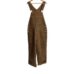 美品 Levi's RED リーバイスレッド ルーズフィット オーバーオール A0136-0001 サイズS ブラウン ブラック レディース 古着 中古 USED