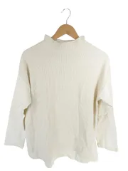 ゴールデンベア GOLDEN BEAR プルオーバー Tシャツ ハイネック 七分袖 アイボリー サイズLL QQQ