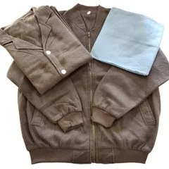 フリース地ブルゾン・パジャマ・マフラー 3点セット