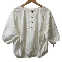 良品 BEARDSLEY ビアズリー 後ろ釦ブラウス サイズF ホワイト レディース 古着 中古 USED