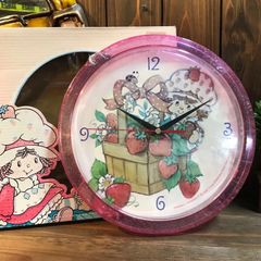ストロベリーショートケーキ アンティーク雑貨 アメキャラ 掛け時計