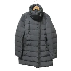 良品 MONCLER モンクレール GERBOISE ロング ダウンコート サイズ2 グレー レディース 古着 中古 USED
