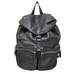 美品 COACH コーチ レザー バックパック リュックサック ブラック メンズ 古着 中古 USED