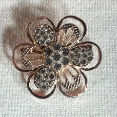 ブローチ　シンプル　レディース　ピンクゴールド