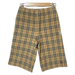 良品 BURBERRY BLUELABEL バーバリーブルーレーベル ノバチェック ハーフパンツ L ベージュ レディース 古着 中古 USED