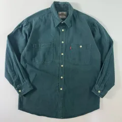 LEVI'S リーバイス レッドタブ コットン グリーン シャツ
