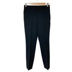 美品 23区 スリムスラックスパンツ 36 ブラック レディース 古着 中古 USED